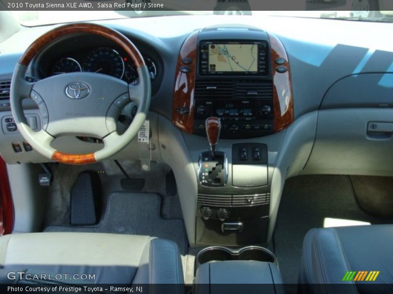 Salsa Red Pearl / Stone 2010 Toyota Sienna XLE AWD