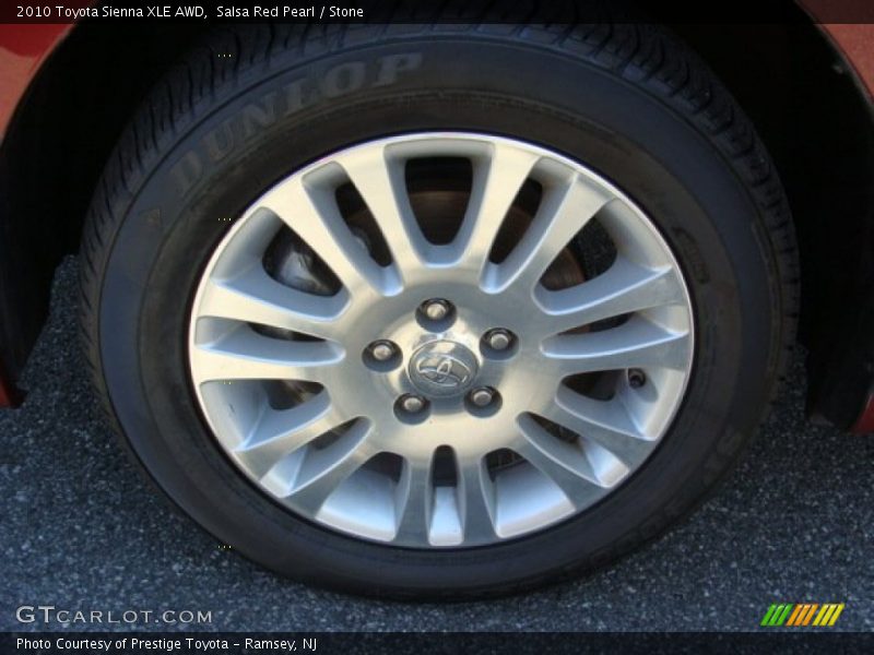  2010 Sienna XLE AWD Wheel