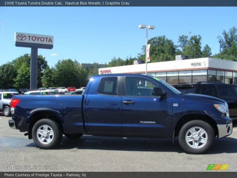 Nautical Blue Metallic / Graphite Gray 2008 Toyota Tundra Double Cab