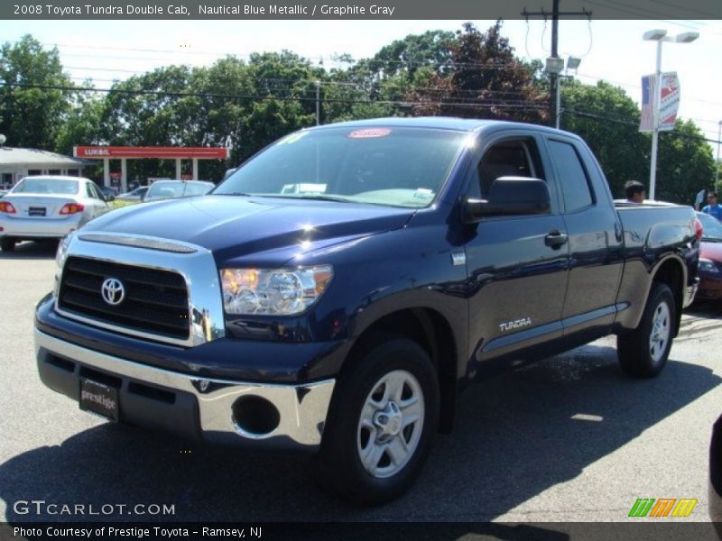 Nautical Blue Metallic / Graphite Gray 2008 Toyota Tundra Double Cab
