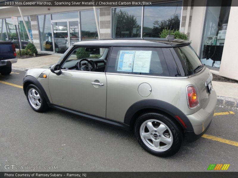 Sparkling Silver Metallic / Checkered Carbon Black/Black 2010 Mini Cooper Hardtop