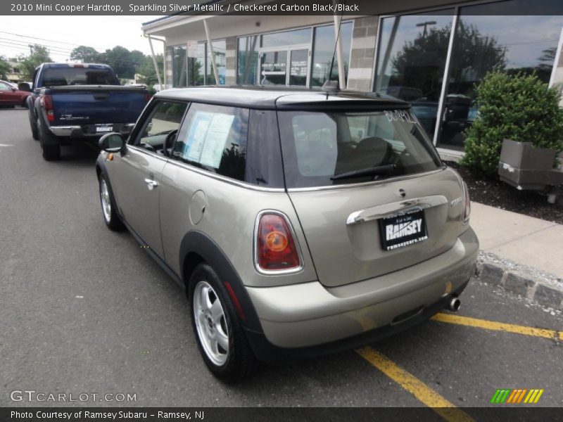 Sparkling Silver Metallic / Checkered Carbon Black/Black 2010 Mini Cooper Hardtop