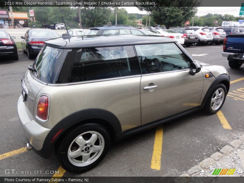 Sparkling Silver Metallic / Checkered Carbon Black/Black 2010 Mini Cooper Hardtop