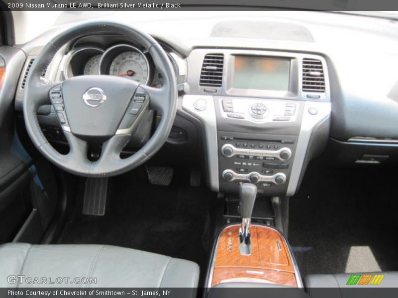 Brilliant Silver Metallic / Black 2009 Nissan Murano LE AWD
