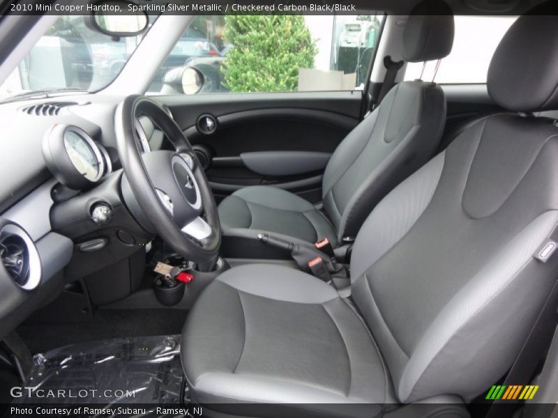 Sparkling Silver Metallic / Checkered Carbon Black/Black 2010 Mini Cooper Hardtop