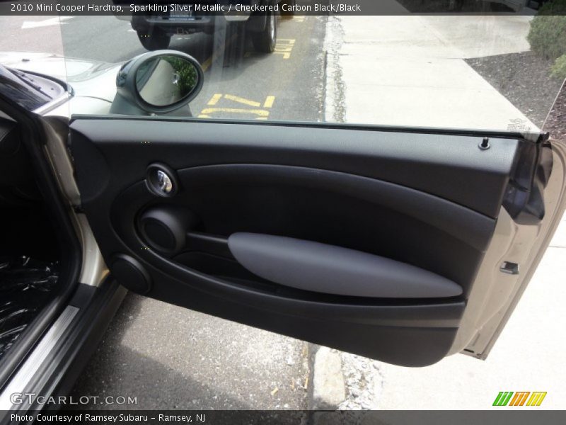 Sparkling Silver Metallic / Checkered Carbon Black/Black 2010 Mini Cooper Hardtop