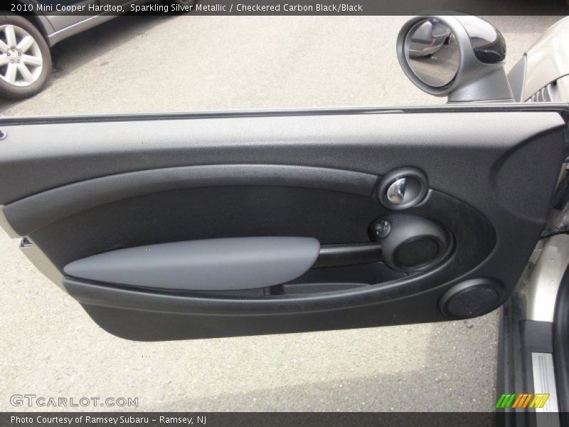 Sparkling Silver Metallic / Checkered Carbon Black/Black 2010 Mini Cooper Hardtop