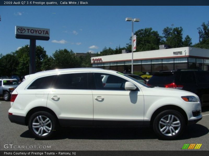 Calla White / Black 2009 Audi Q7 3.6 Prestige quattro