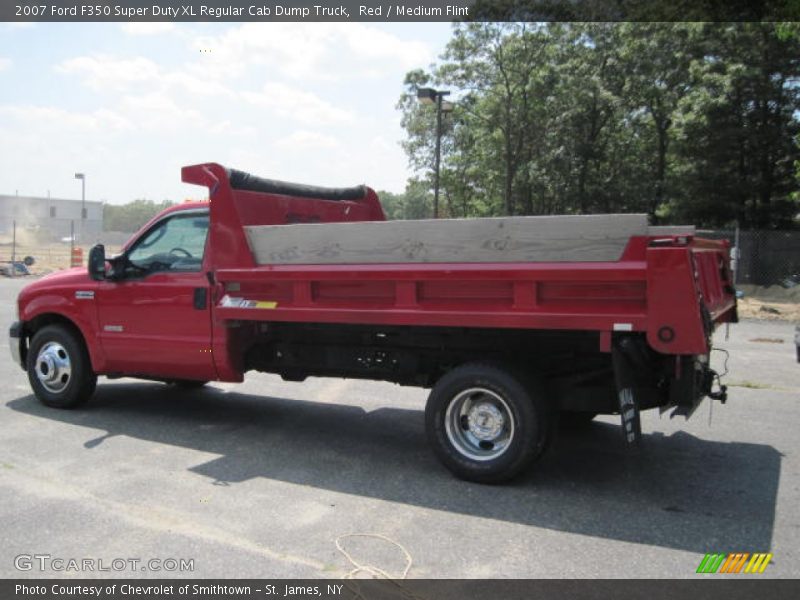 Red / Medium Flint 2007 Ford F350 Super Duty XL Regular Cab Dump Truck