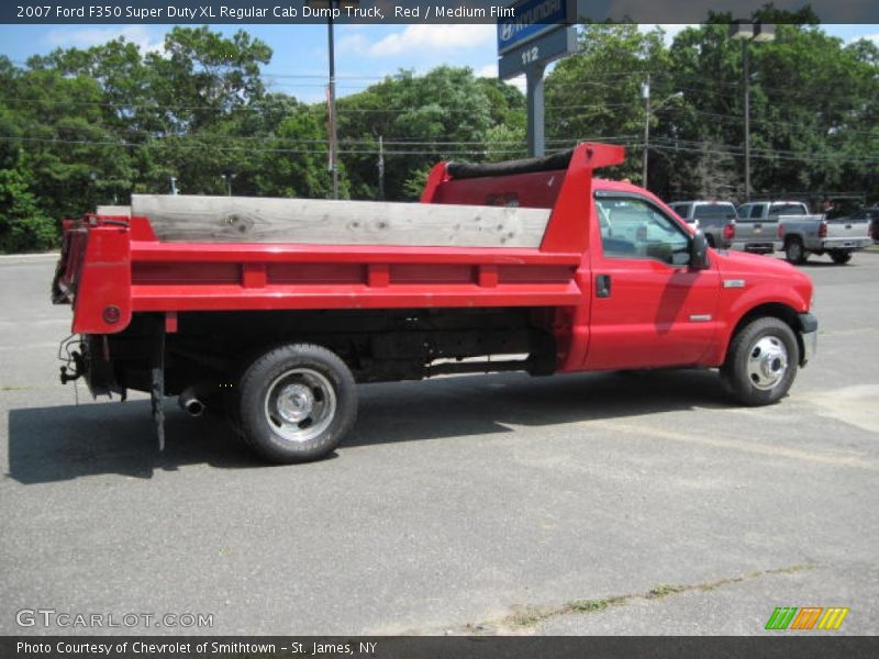 Red / Medium Flint 2007 Ford F350 Super Duty XL Regular Cab Dump Truck
