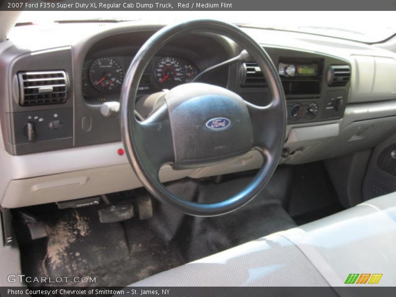 Red / Medium Flint 2007 Ford F350 Super Duty XL Regular Cab Dump Truck
