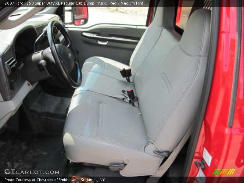 Red / Medium Flint 2007 Ford F350 Super Duty XL Regular Cab Dump Truck