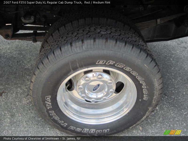 Red / Medium Flint 2007 Ford F350 Super Duty XL Regular Cab Dump Truck