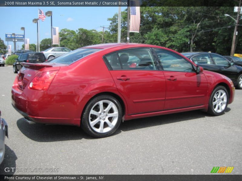 Sonoma Sunset Metallic / Charcoal Black 2008 Nissan Maxima 3.5 SE