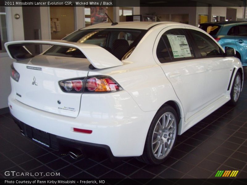 Wicked White / Black 2011 Mitsubishi Lancer Evolution GSR