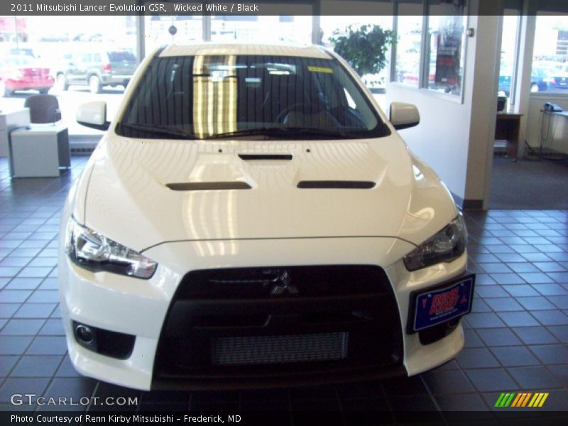 Wicked White / Black 2011 Mitsubishi Lancer Evolution GSR
