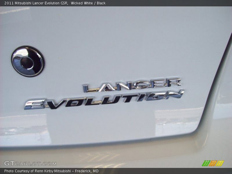 Wicked White / Black 2011 Mitsubishi Lancer Evolution GSR