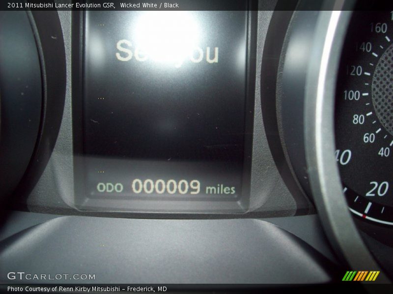 Wicked White / Black 2011 Mitsubishi Lancer Evolution GSR