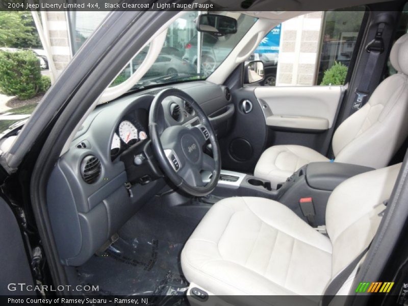 Black Clearcoat / Light Taupe/Taupe 2004 Jeep Liberty Limited 4x4