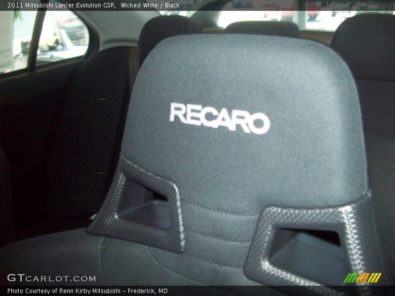 Wicked White / Black 2011 Mitsubishi Lancer Evolution GSR
