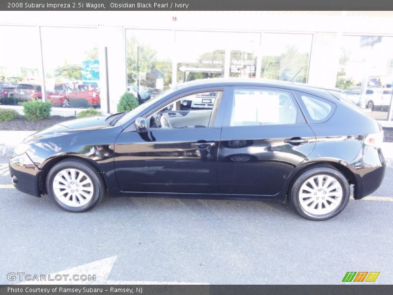 Obsidian Black Pearl / Ivory 2008 Subaru Impreza 2.5i Wagon
