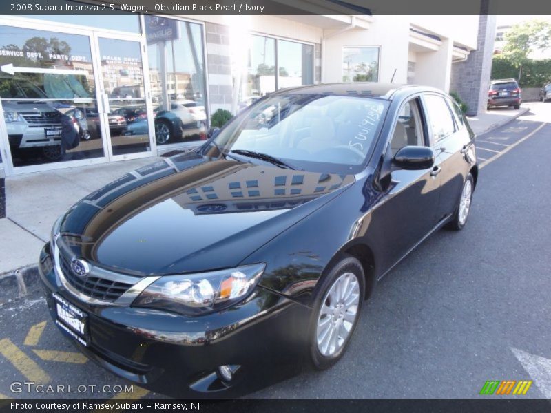 Obsidian Black Pearl / Ivory 2008 Subaru Impreza 2.5i Wagon