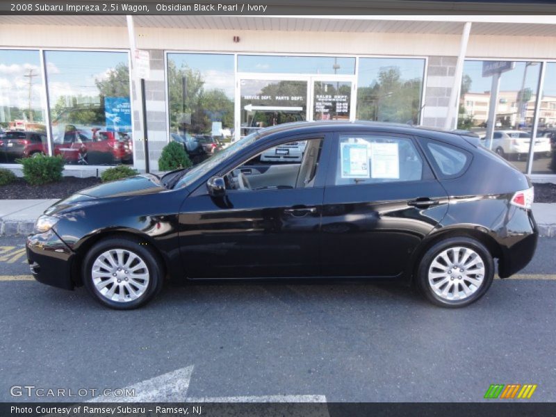 Obsidian Black Pearl / Ivory 2008 Subaru Impreza 2.5i Wagon