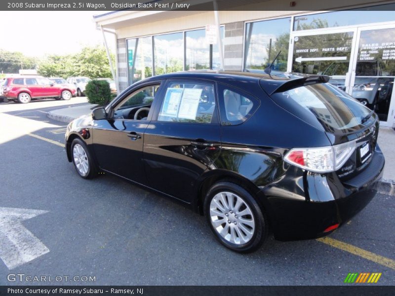 Obsidian Black Pearl / Ivory 2008 Subaru Impreza 2.5i Wagon