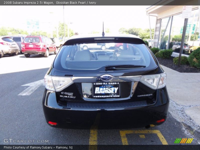 Obsidian Black Pearl / Ivory 2008 Subaru Impreza 2.5i Wagon