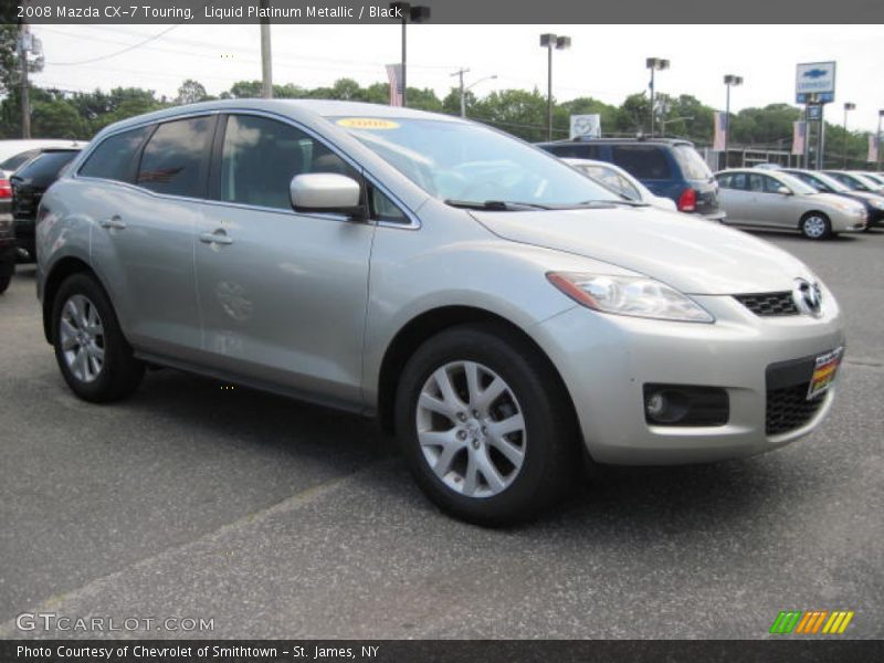 Liquid Platinum Metallic / Black 2008 Mazda CX-7 Touring