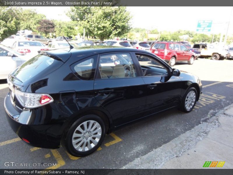 Obsidian Black Pearl / Ivory 2008 Subaru Impreza 2.5i Wagon