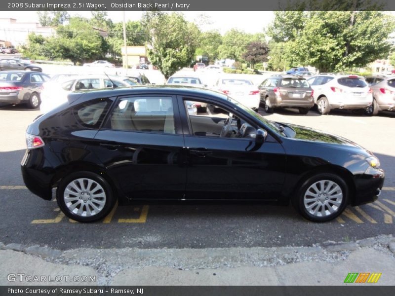 Obsidian Black Pearl / Ivory 2008 Subaru Impreza 2.5i Wagon