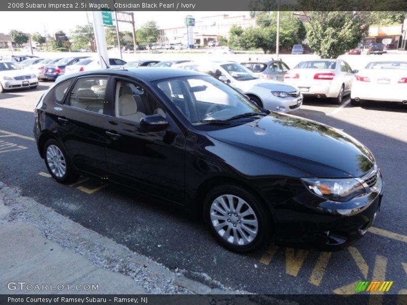 Obsidian Black Pearl / Ivory 2008 Subaru Impreza 2.5i Wagon