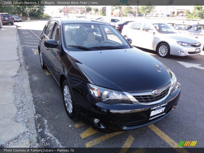 Obsidian Black Pearl / Ivory 2008 Subaru Impreza 2.5i Wagon