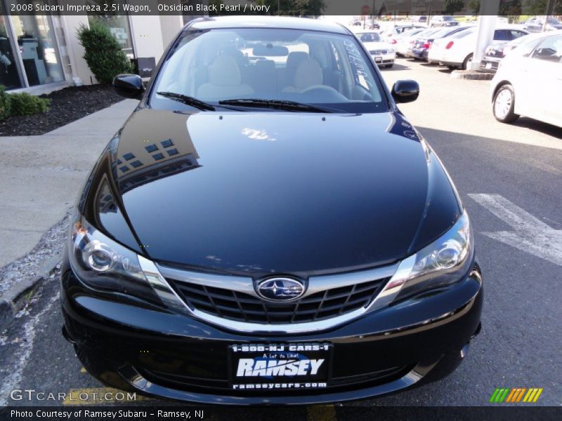 Obsidian Black Pearl / Ivory 2008 Subaru Impreza 2.5i Wagon