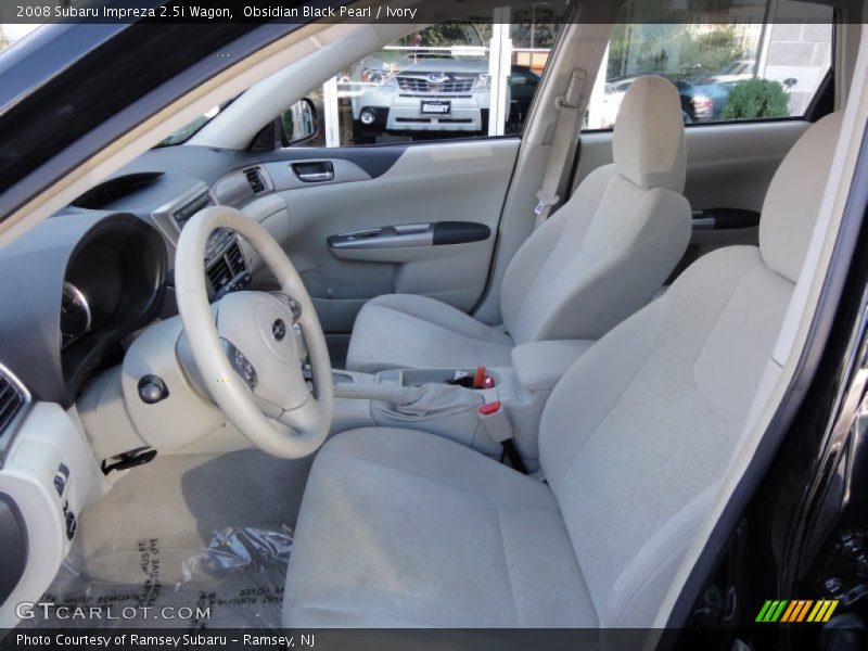 Obsidian Black Pearl / Ivory 2008 Subaru Impreza 2.5i Wagon