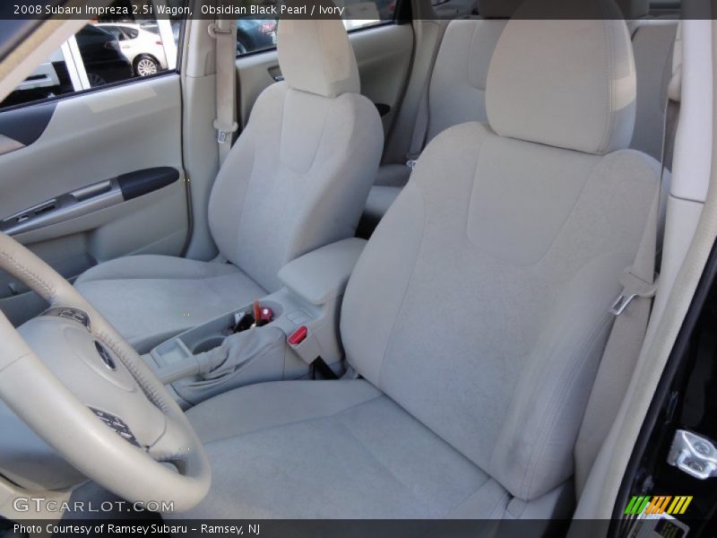 Obsidian Black Pearl / Ivory 2008 Subaru Impreza 2.5i Wagon