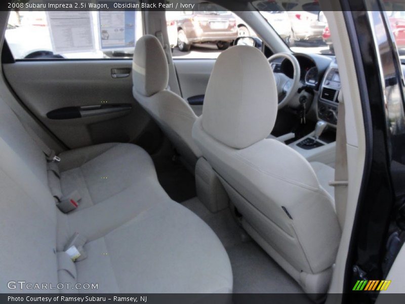 Obsidian Black Pearl / Ivory 2008 Subaru Impreza 2.5i Wagon