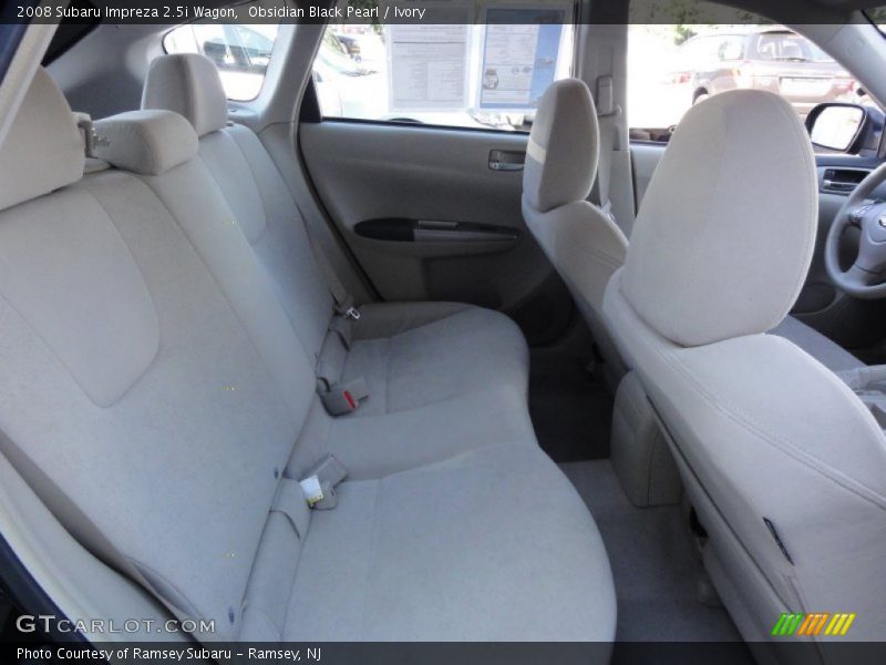 Obsidian Black Pearl / Ivory 2008 Subaru Impreza 2.5i Wagon