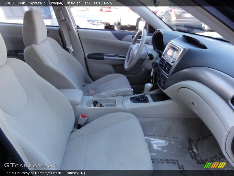 Obsidian Black Pearl / Ivory 2008 Subaru Impreza 2.5i Wagon