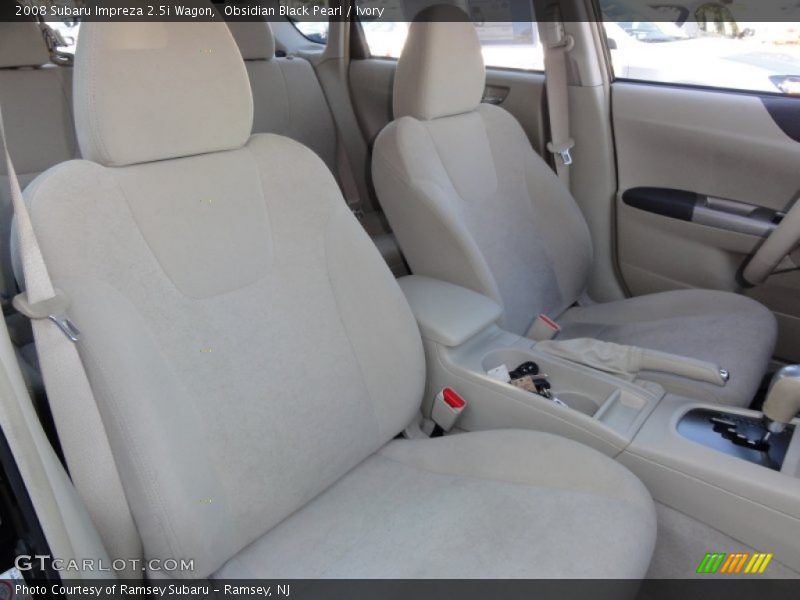 Obsidian Black Pearl / Ivory 2008 Subaru Impreza 2.5i Wagon