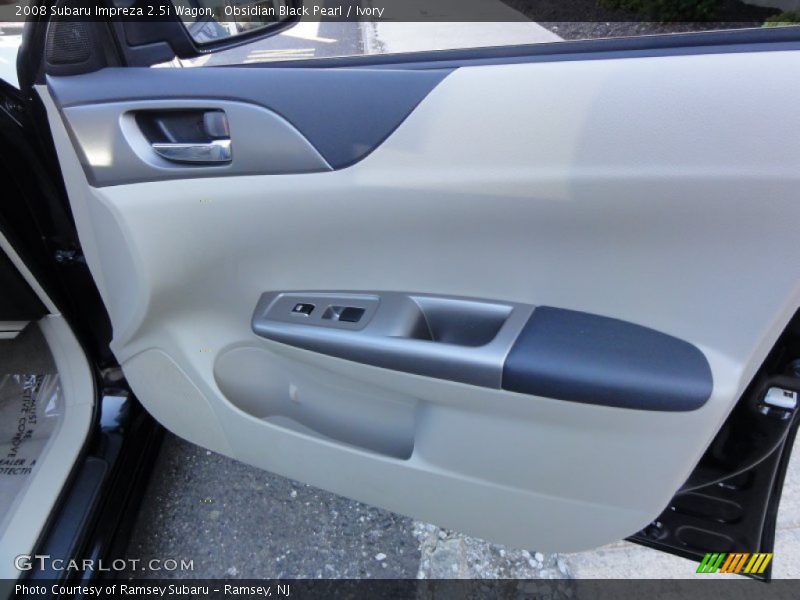 Obsidian Black Pearl / Ivory 2008 Subaru Impreza 2.5i Wagon
