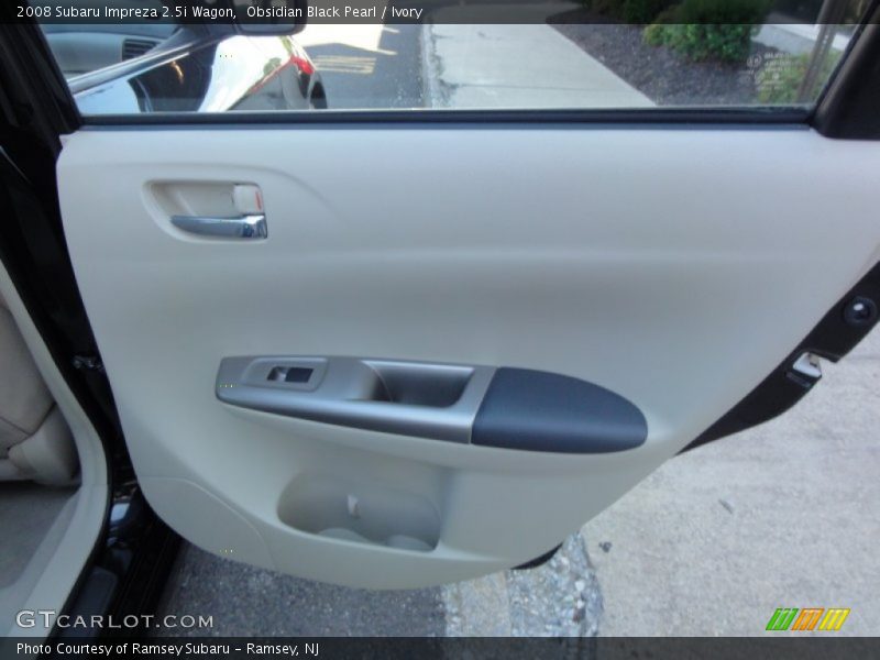Obsidian Black Pearl / Ivory 2008 Subaru Impreza 2.5i Wagon