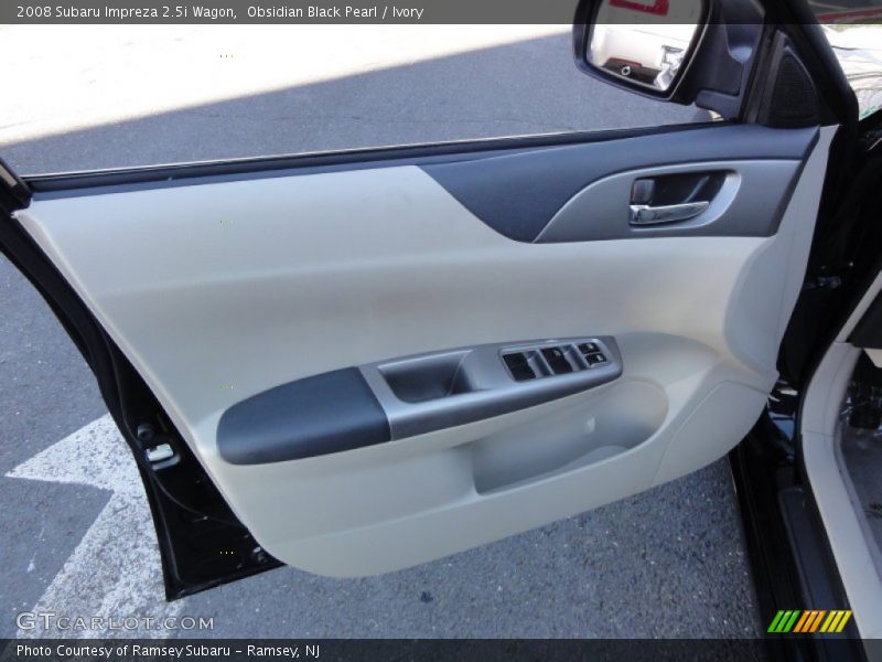 Obsidian Black Pearl / Ivory 2008 Subaru Impreza 2.5i Wagon