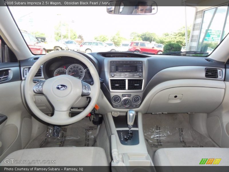 Obsidian Black Pearl / Ivory 2008 Subaru Impreza 2.5i Wagon