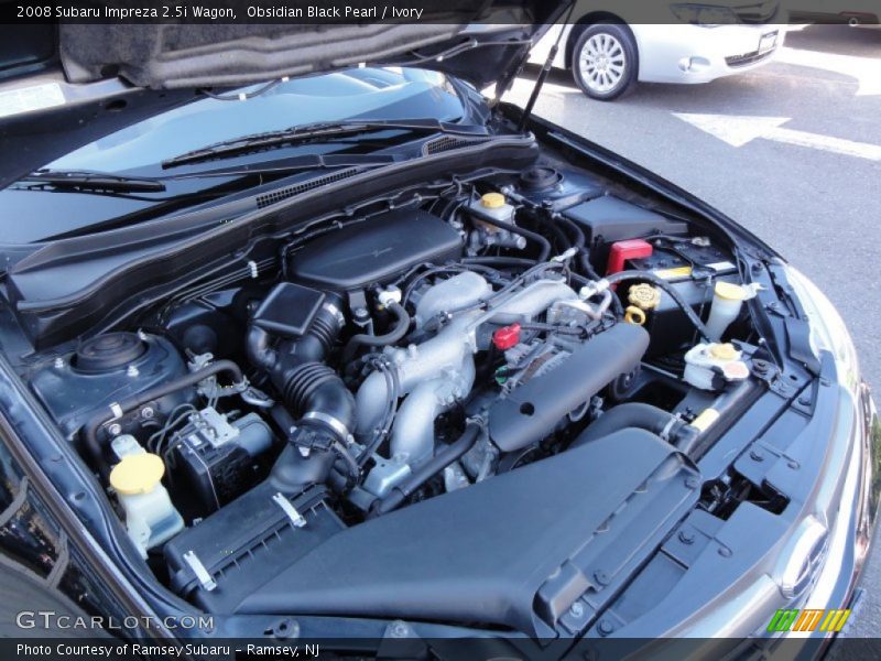 Obsidian Black Pearl / Ivory 2008 Subaru Impreza 2.5i Wagon
