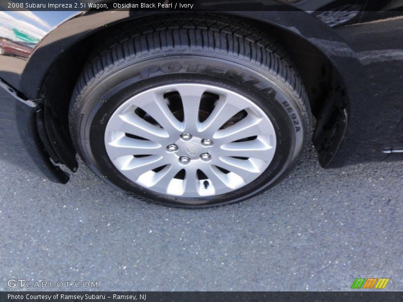 Obsidian Black Pearl / Ivory 2008 Subaru Impreza 2.5i Wagon