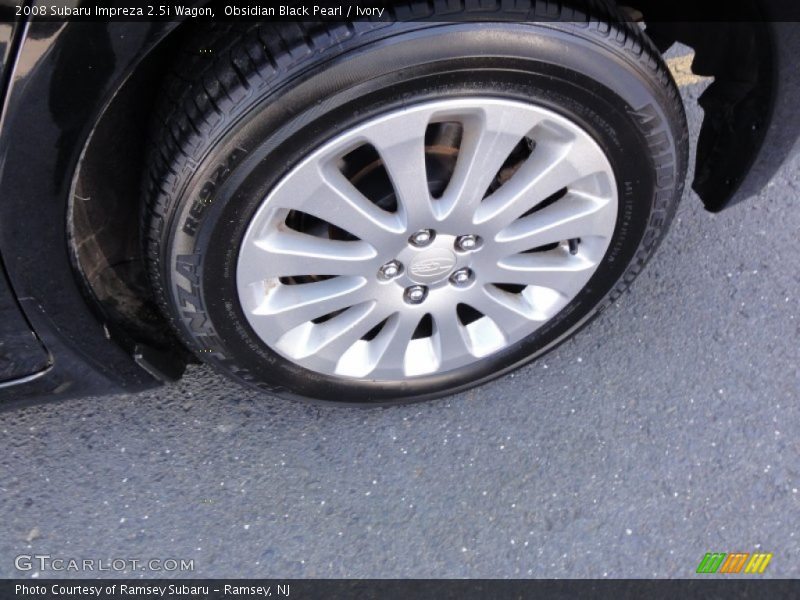 Obsidian Black Pearl / Ivory 2008 Subaru Impreza 2.5i Wagon