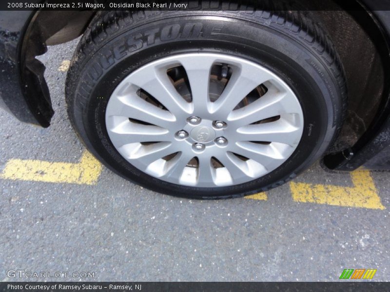 Obsidian Black Pearl / Ivory 2008 Subaru Impreza 2.5i Wagon