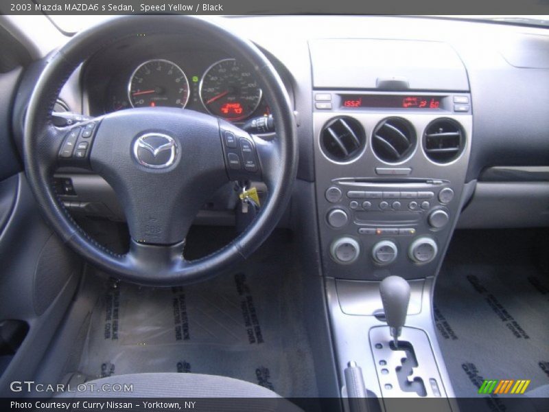 Speed Yellow / Black 2003 Mazda MAZDA6 s Sedan